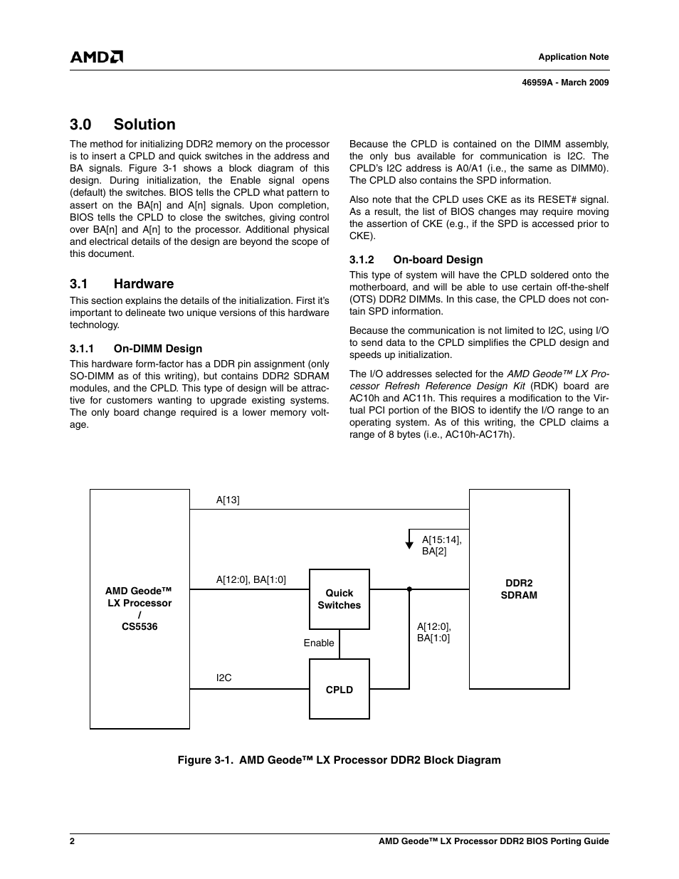 0 solution, 1 hardware | AMD Geode LX CS5536 User Manual | Page 2 / 8