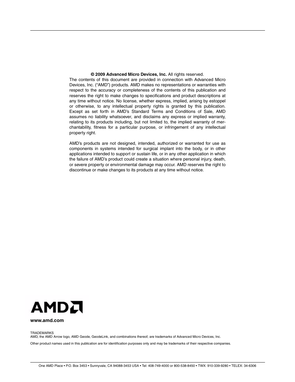 AMD Geode LX CS5536 User Manual | Page 8 / 8