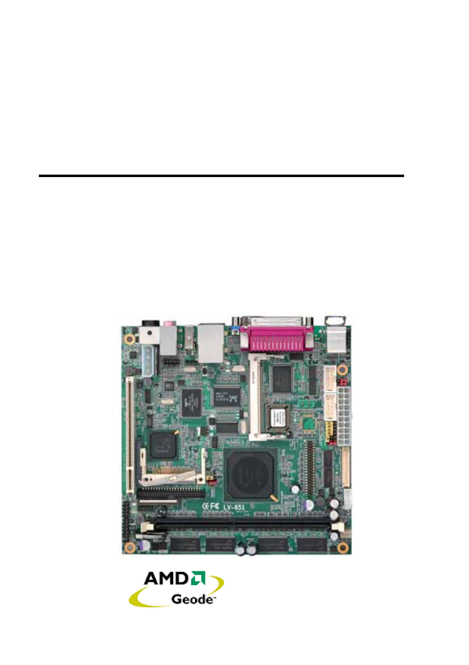 AMD MINI-ITX LV-651 User Manual | 50 pages