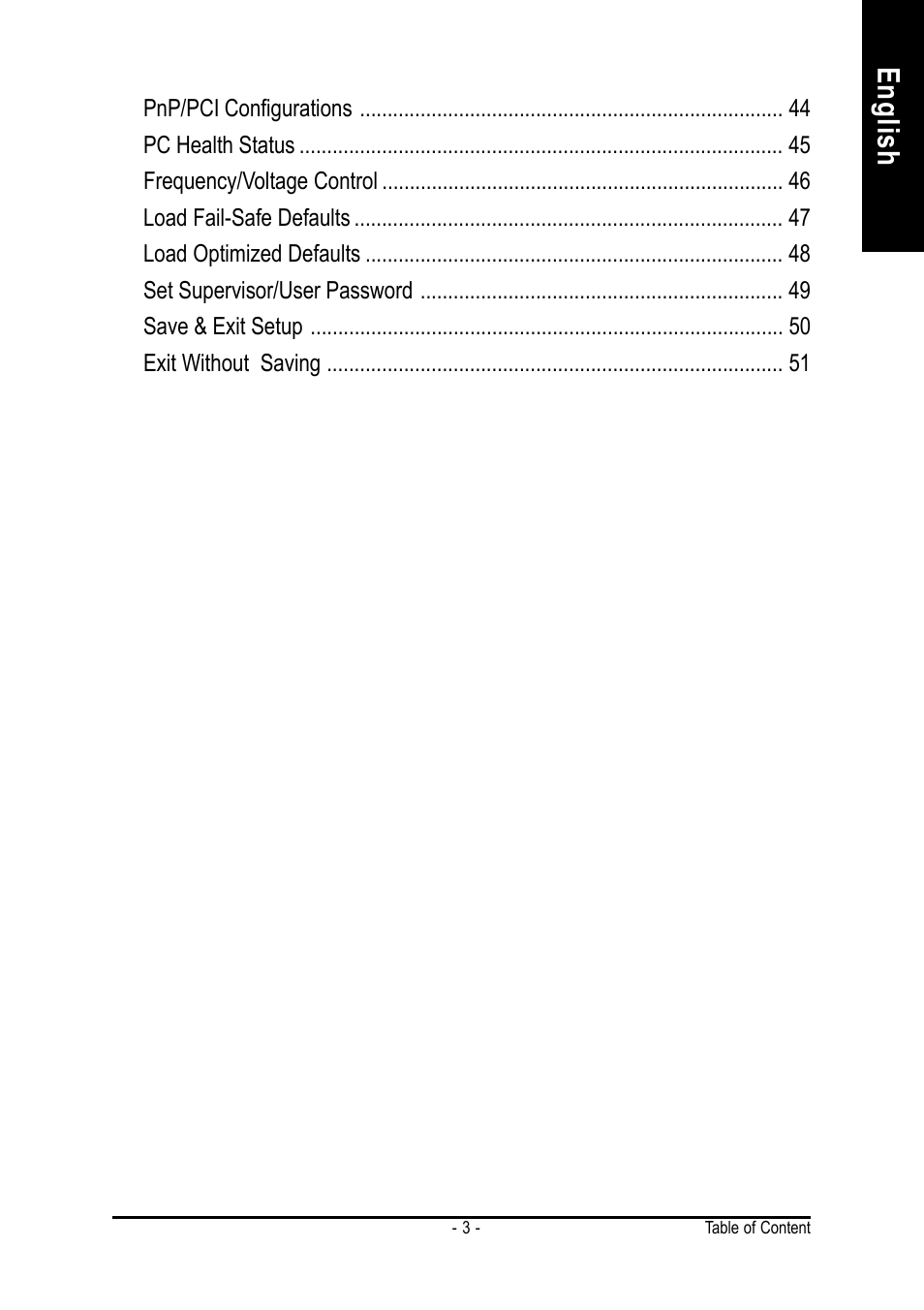 English | AMD GA-7VASFS-FS User Manual | Page 3 / 52
