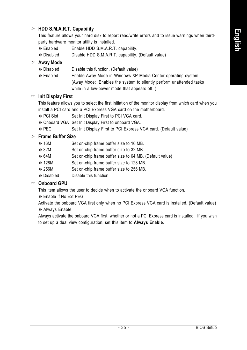 English | AMD GA-M61P-S3 User Manual | Page 35 / 80