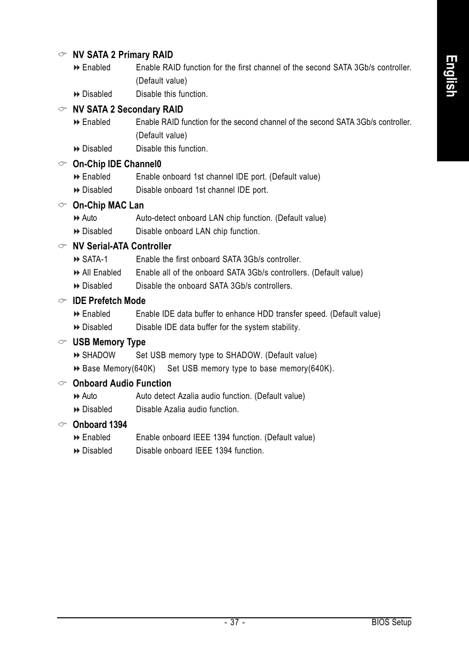 English | AMD GA-M61P-S3 User Manual | Page 37 / 80