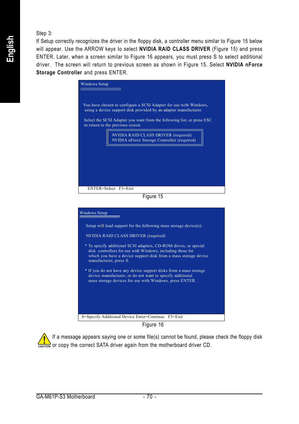 English | AMD GA-M61P-S3 User Manual | Page 70 / 80