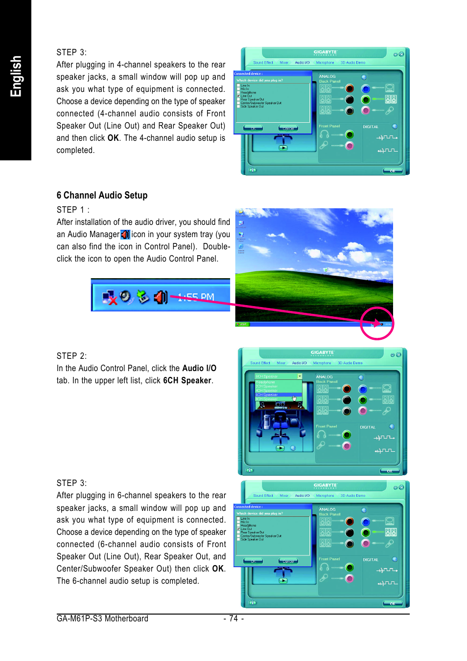 English | AMD GA-M61P-S3 User Manual | Page 74 / 80