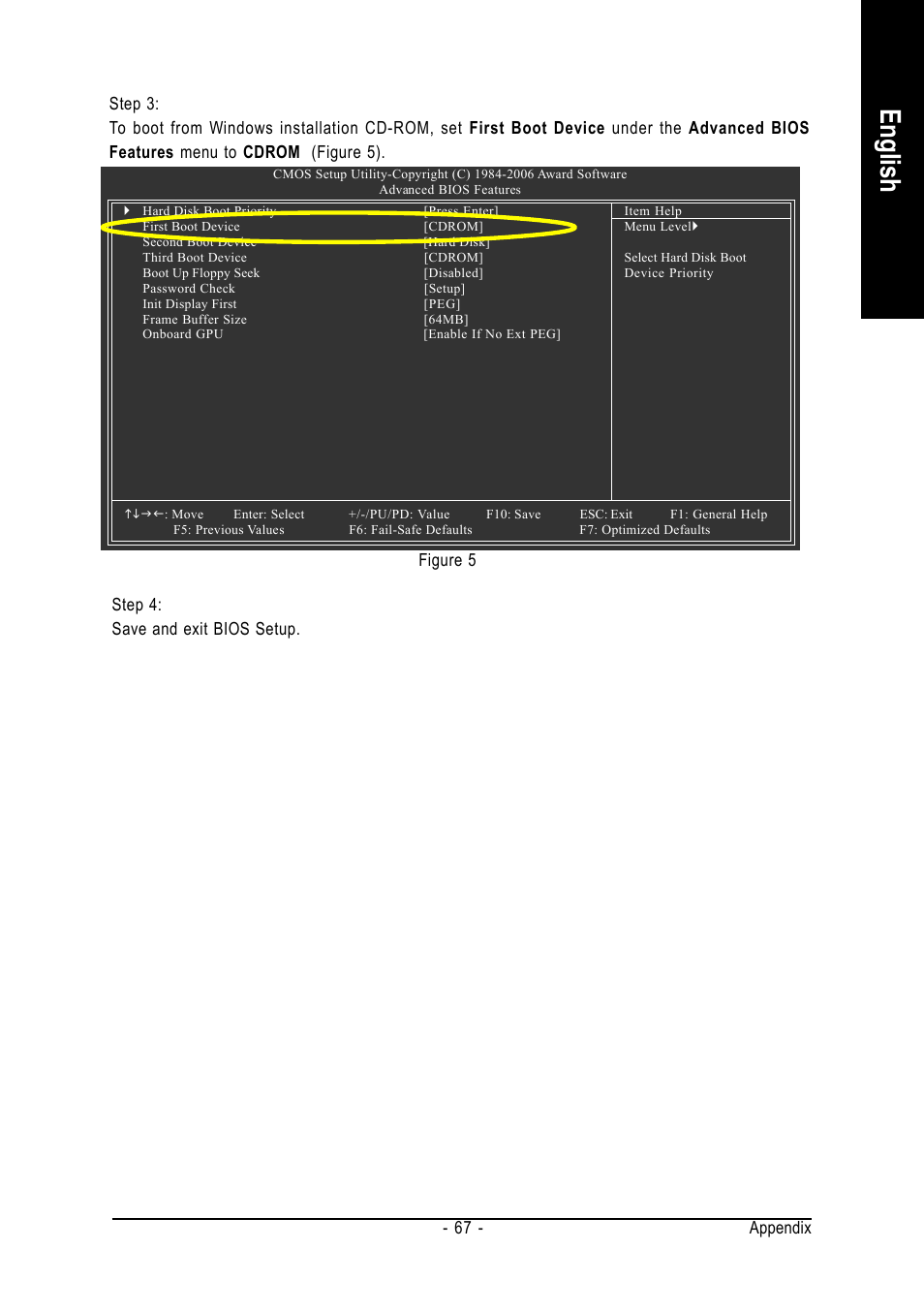 English, Appendix - 67 | AMD GA-K8N51GMF User Manual | Page 67 / 88