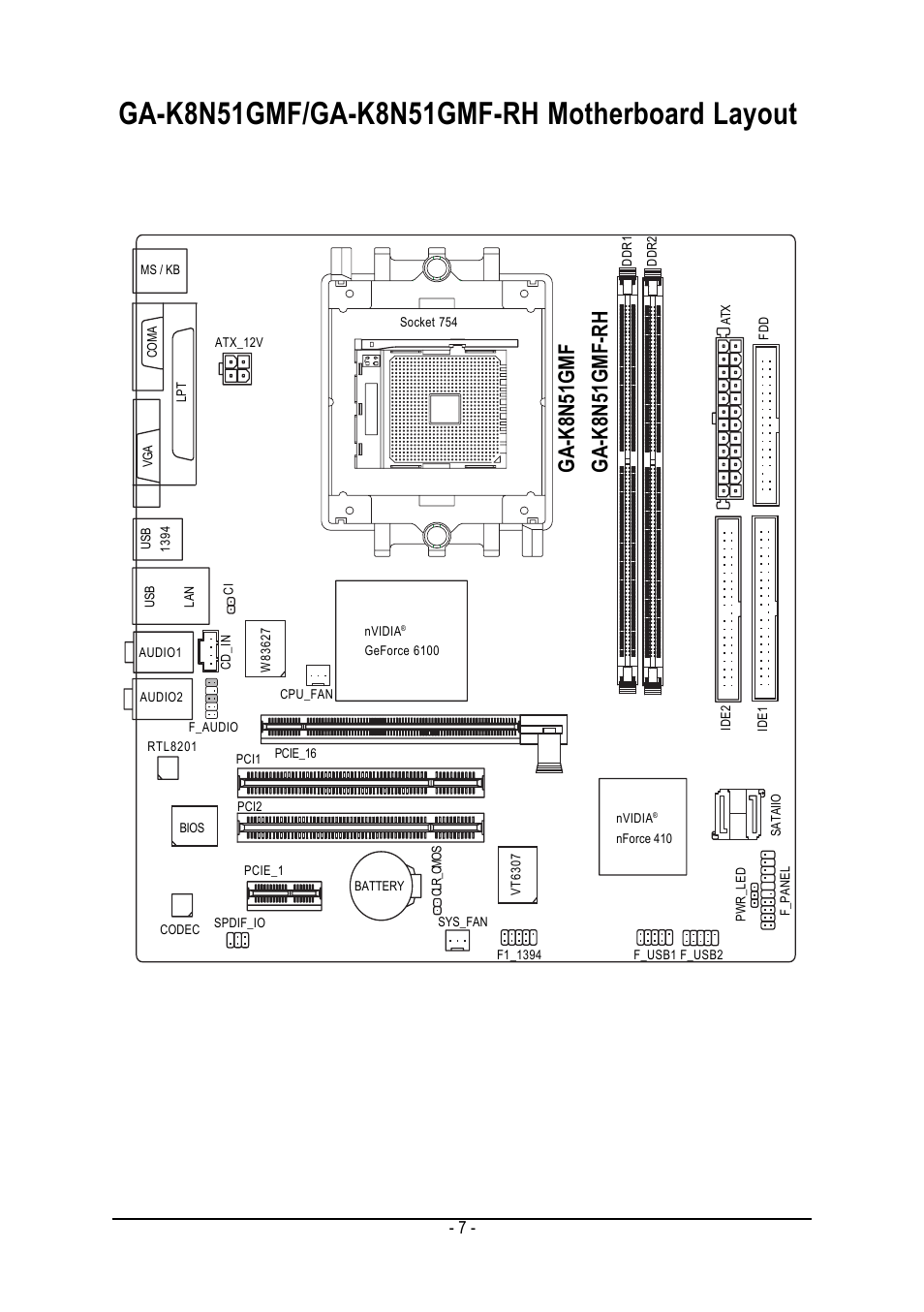 AMD GA-K8N51GMF User Manual | Page 7 / 88