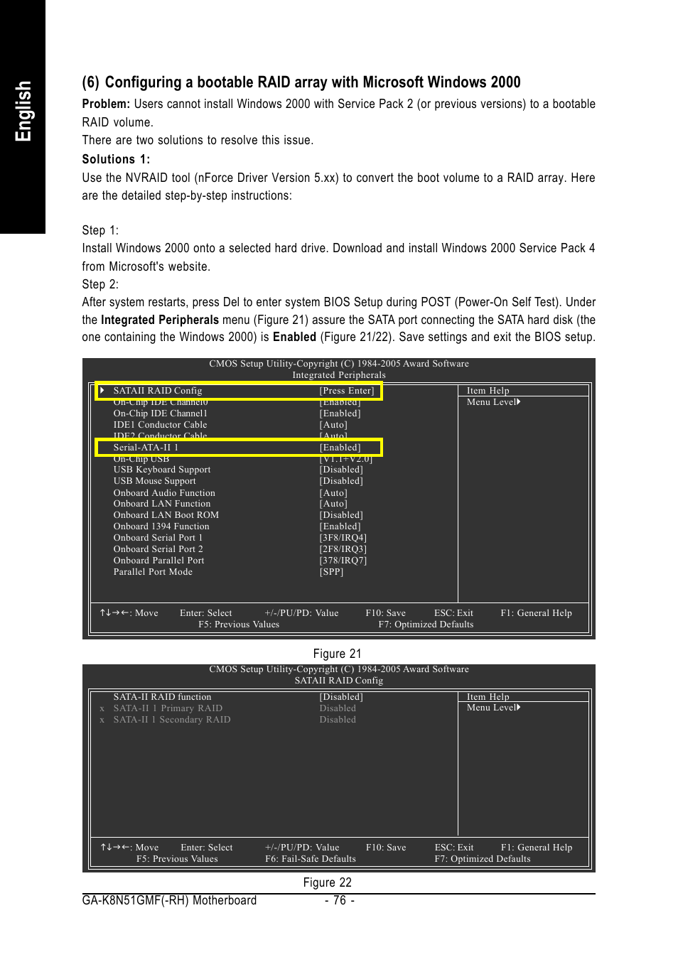 English | AMD GA-K8N51GMF User Manual | Page 76 / 88