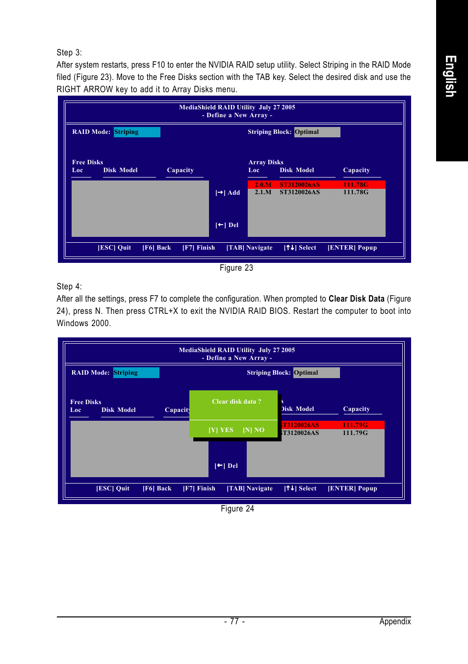 English, Appendix - 77 | AMD GA-K8N51GMF User Manual | Page 77 / 88