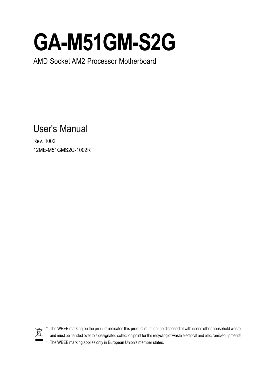 AMD GA-M51GM-S2G User Manual | 88 pages