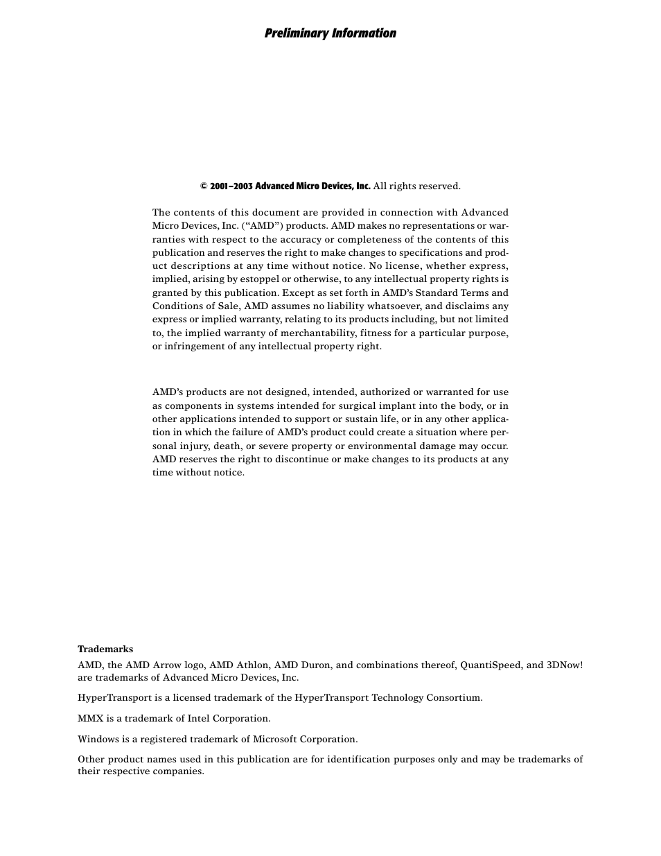 Preliminary information | AMD ATHLON 8 User Manual | Page 2 / 106
