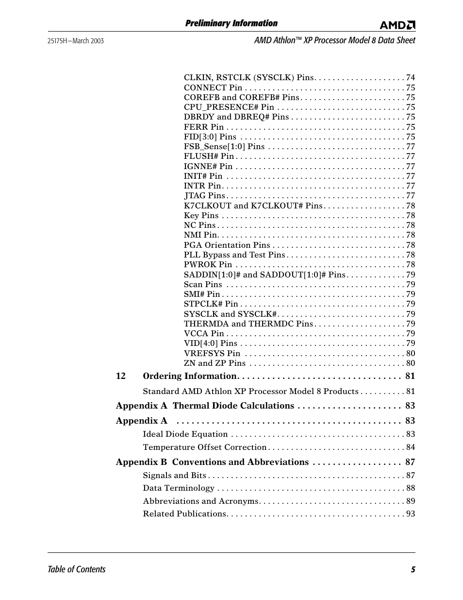 AMD ATHLON 8 User Manual | Page 5 / 106