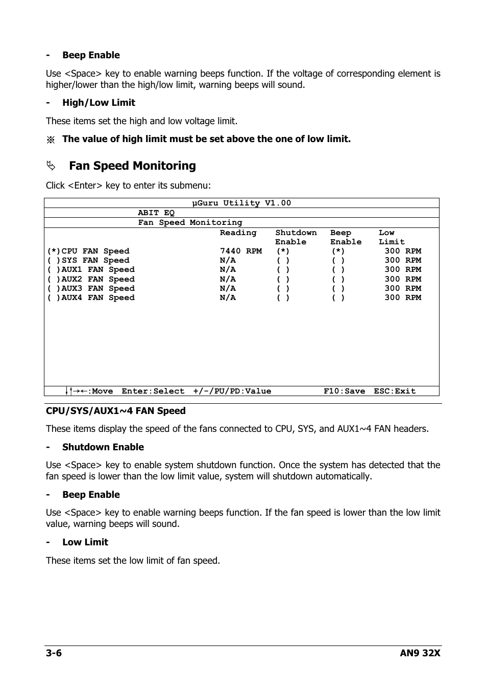 Fan speed monitoring | AMD AN9 32X User Manual | Page 38 / 76