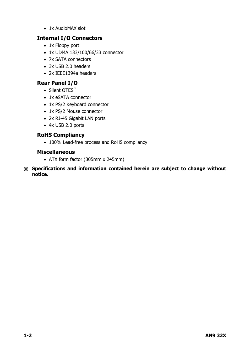 AMD AN9 32X User Manual | Page 6 / 76