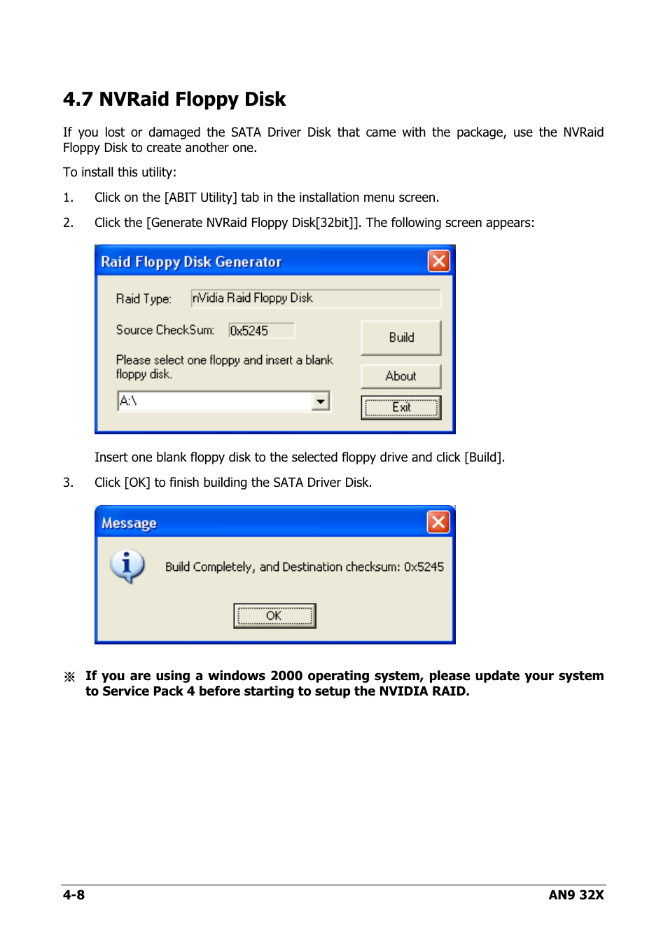 Nvraid floppy disk, 7 nvraid floppy disk -8, 7 nvraid floppy disk | AMD AN9 32X User Manual | Page 66 / 76