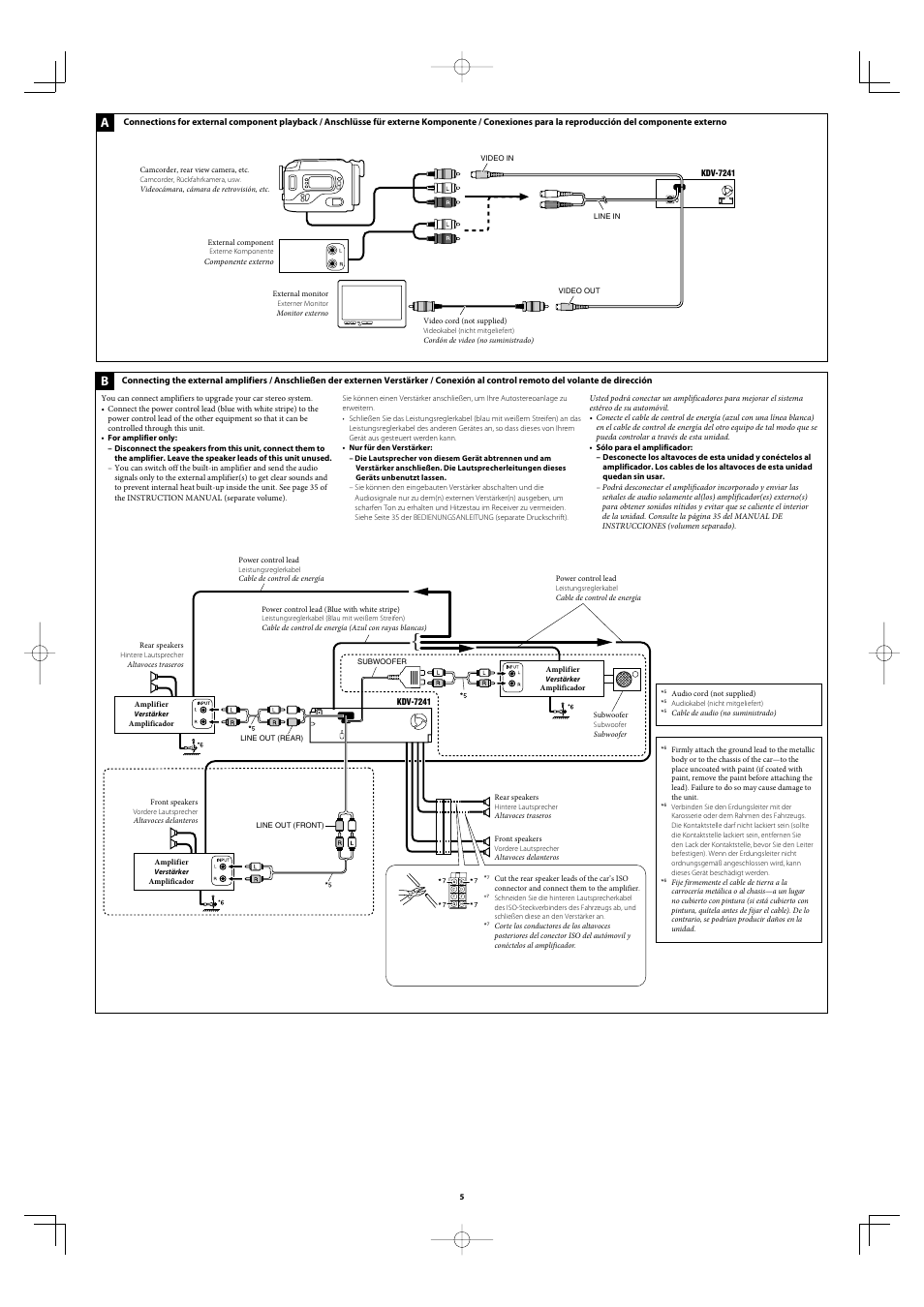 Kenwood KDV-7241Y User Manual | Page 5 / 6