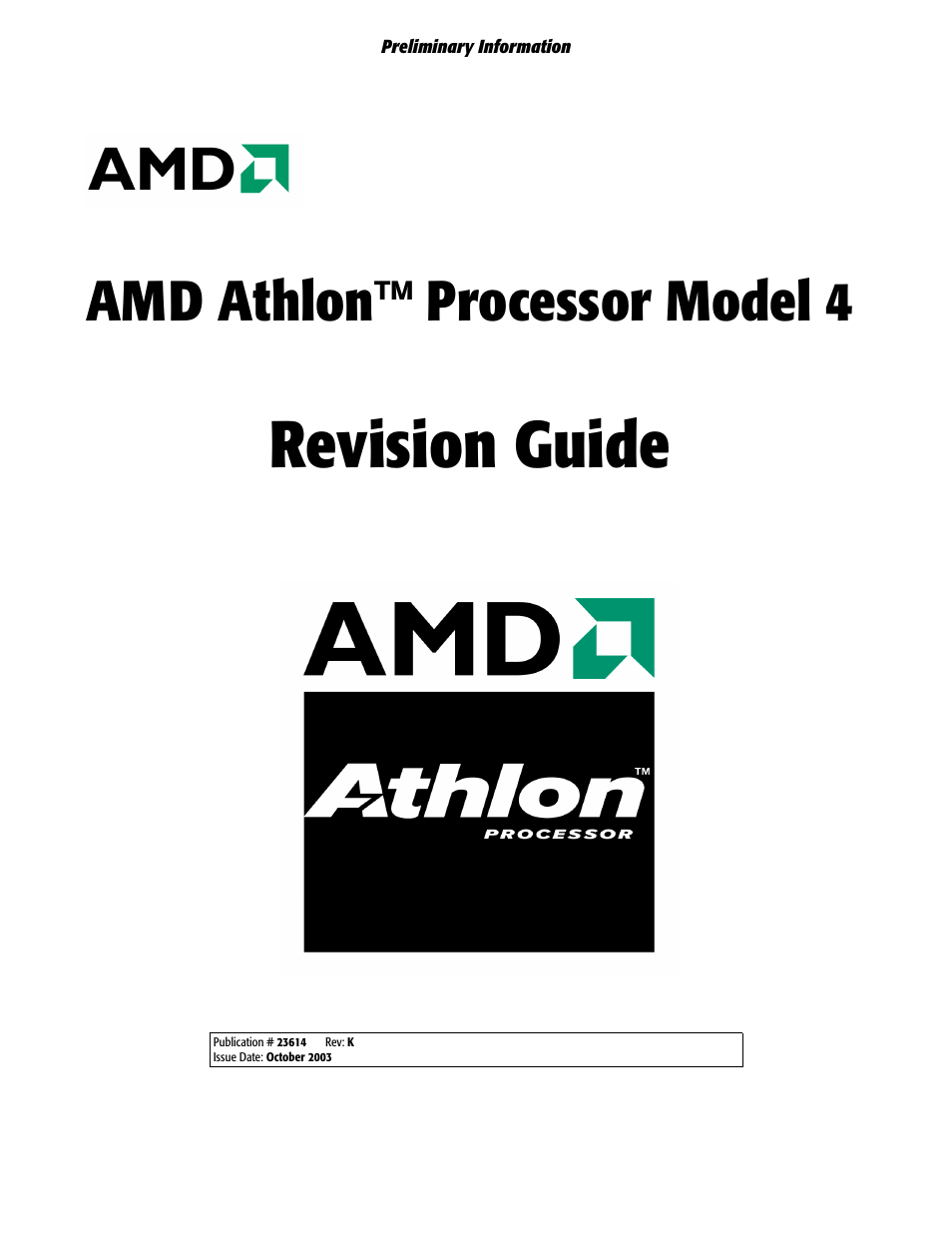 AMD ATHLON K User Manual | 21 pages