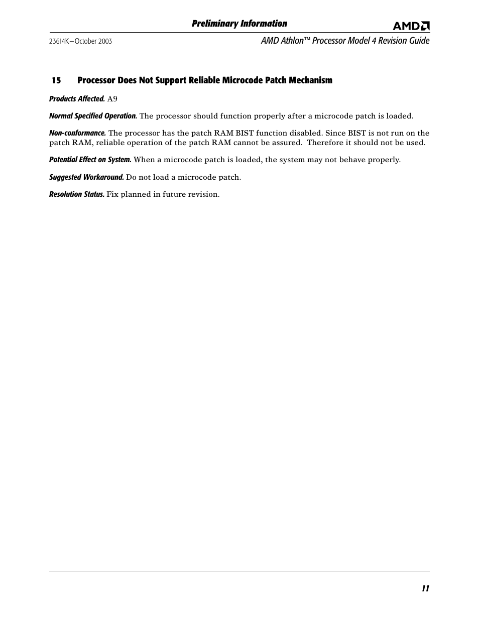 AMD ATHLON K User Manual | Page 11 / 21