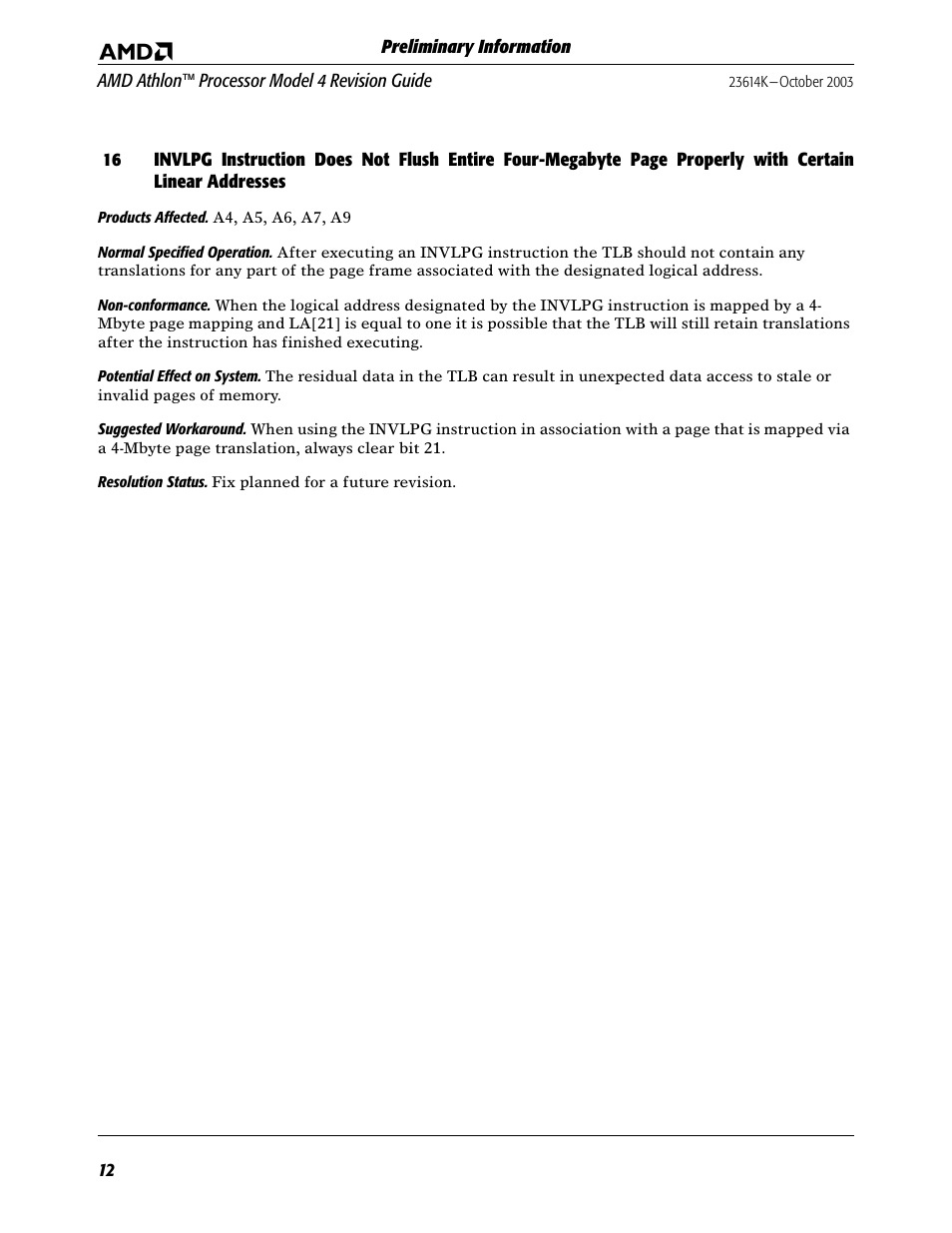 AMD ATHLON K User Manual | Page 12 / 21