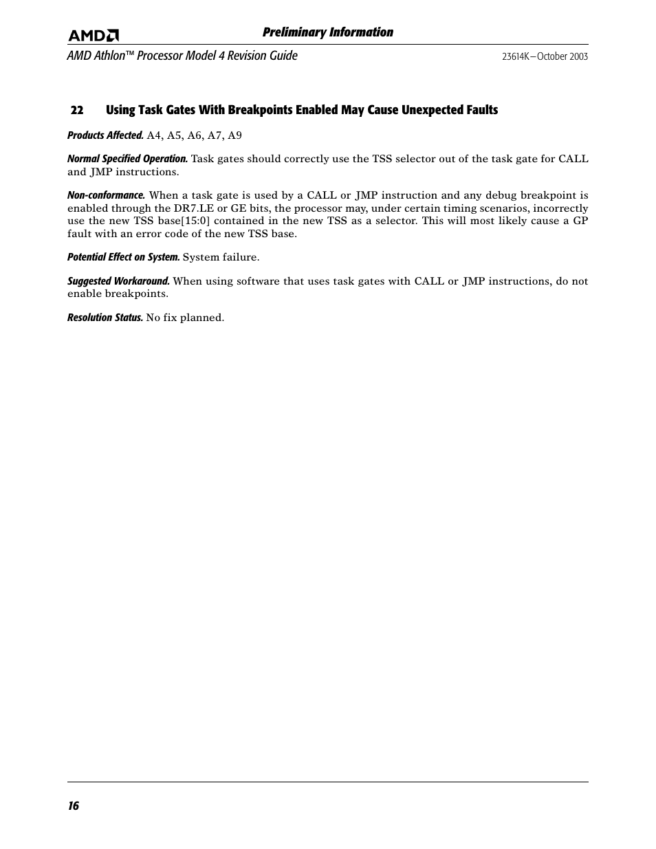 AMD ATHLON K User Manual | Page 16 / 21