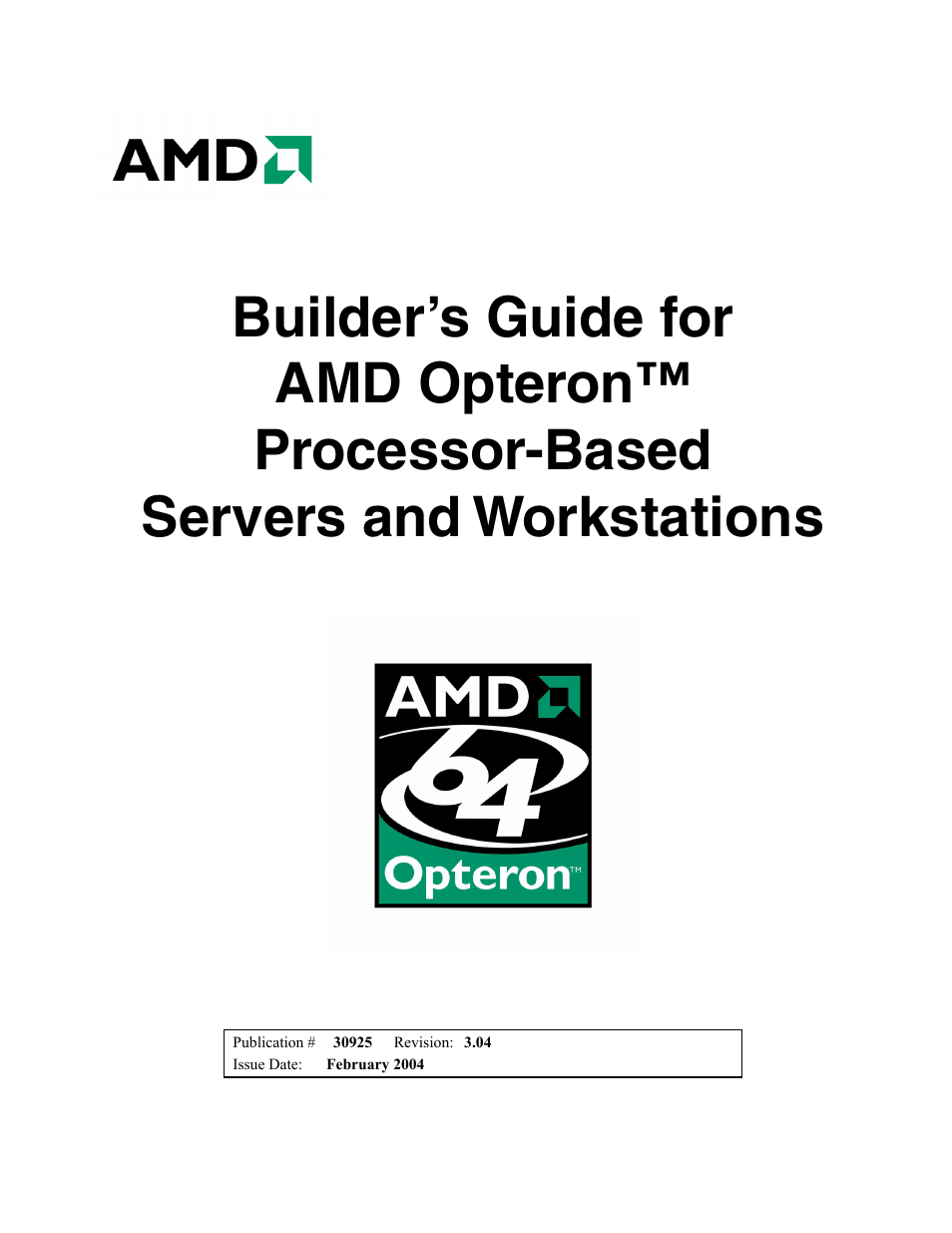 AMD OPTERON 30925 User Manual | 55 pages