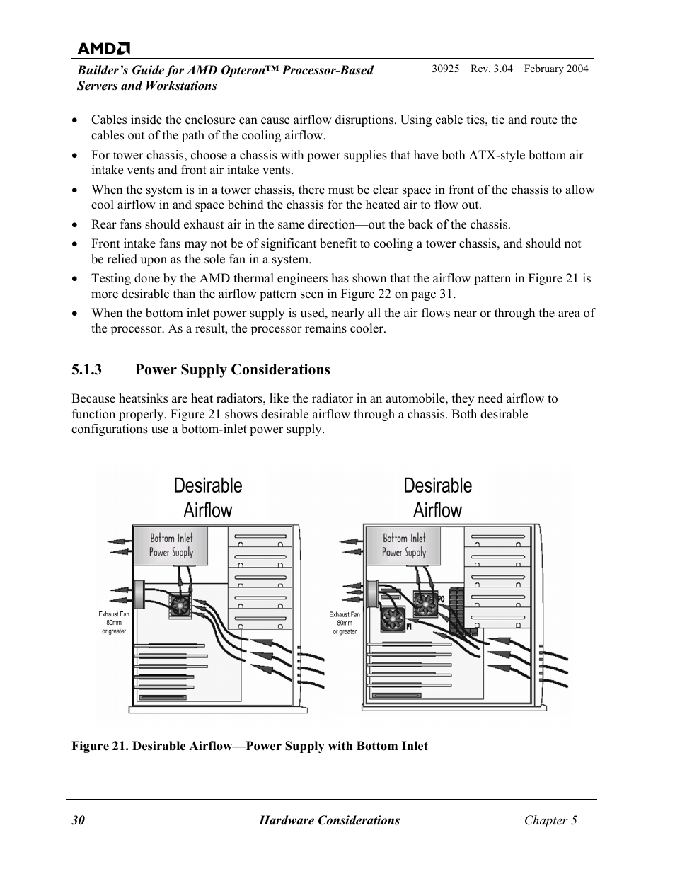 Power supply considerations, 3 power supply considerations | AMD OPTERON 30925 User Manual | Page 30 / 55