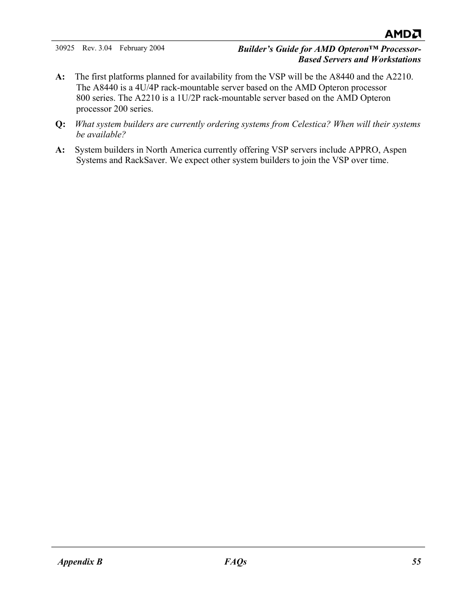 AMD OPTERON 30925 User Manual | Page 55 / 55