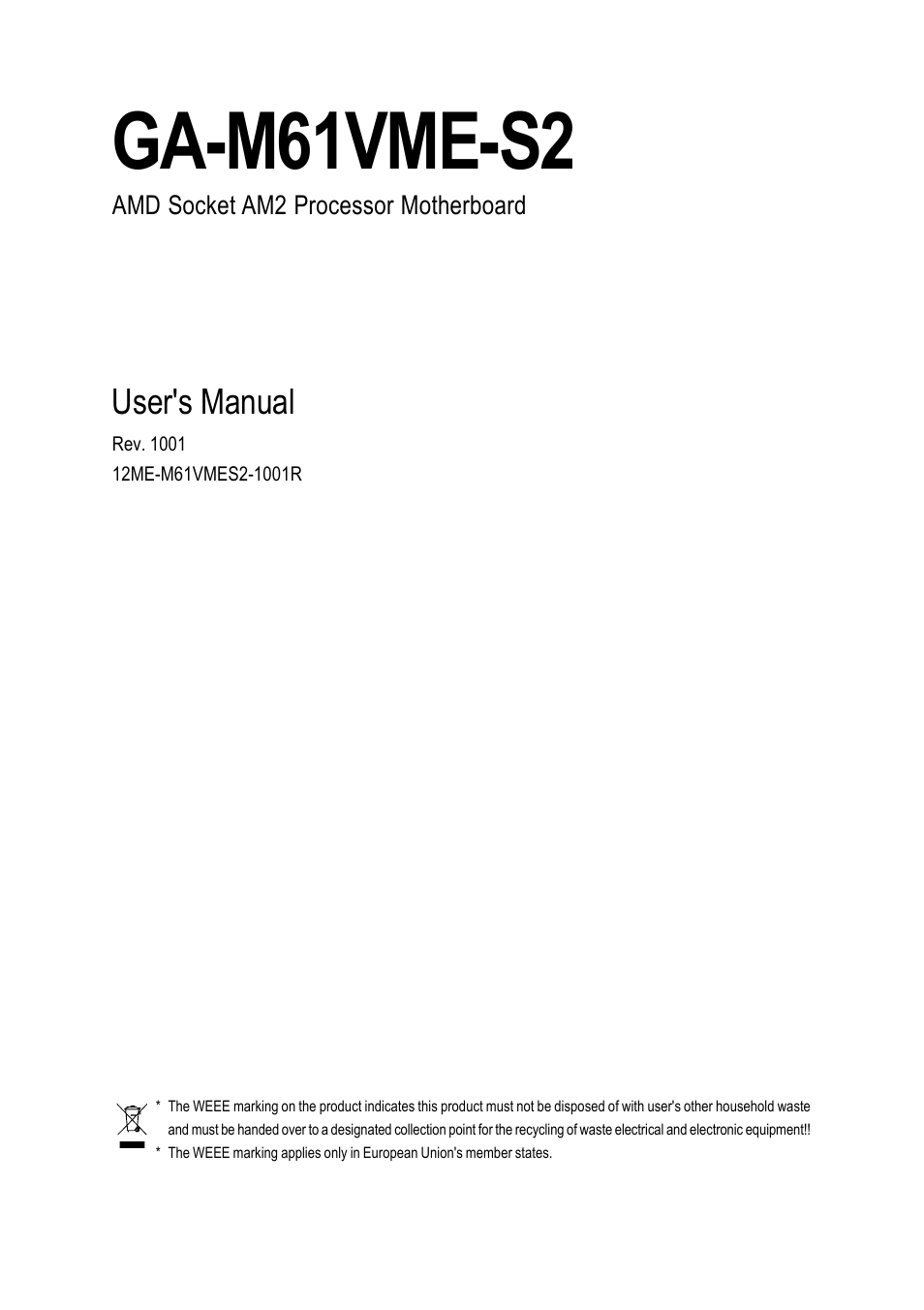 AMD GA-M61VME-S2 User Manual | 88 pages