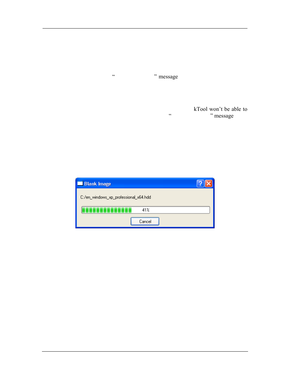 Figure 13-4: disktool progress window | AMD SimNow Simulator 4.4.5 User Manual | Page 177 / 269