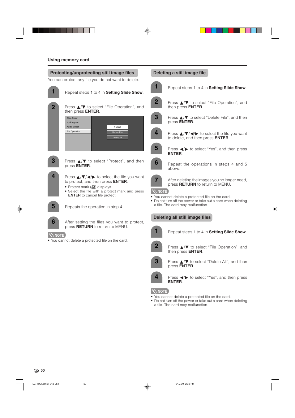 AVC Technology LC-45GX6U User Manual | Page 51 / 106