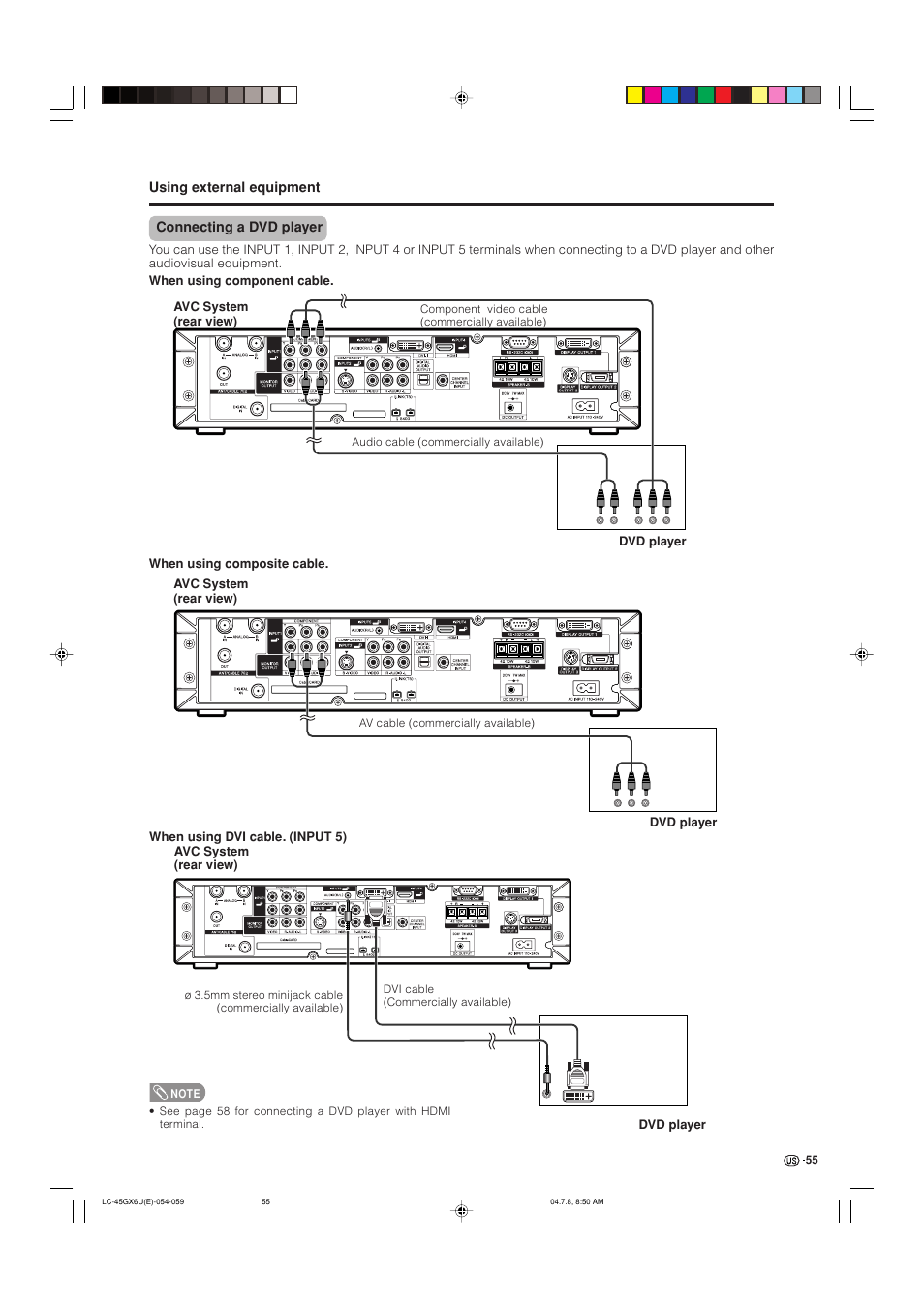 AVC Technology LC-45GX6U User Manual | Page 56 / 106