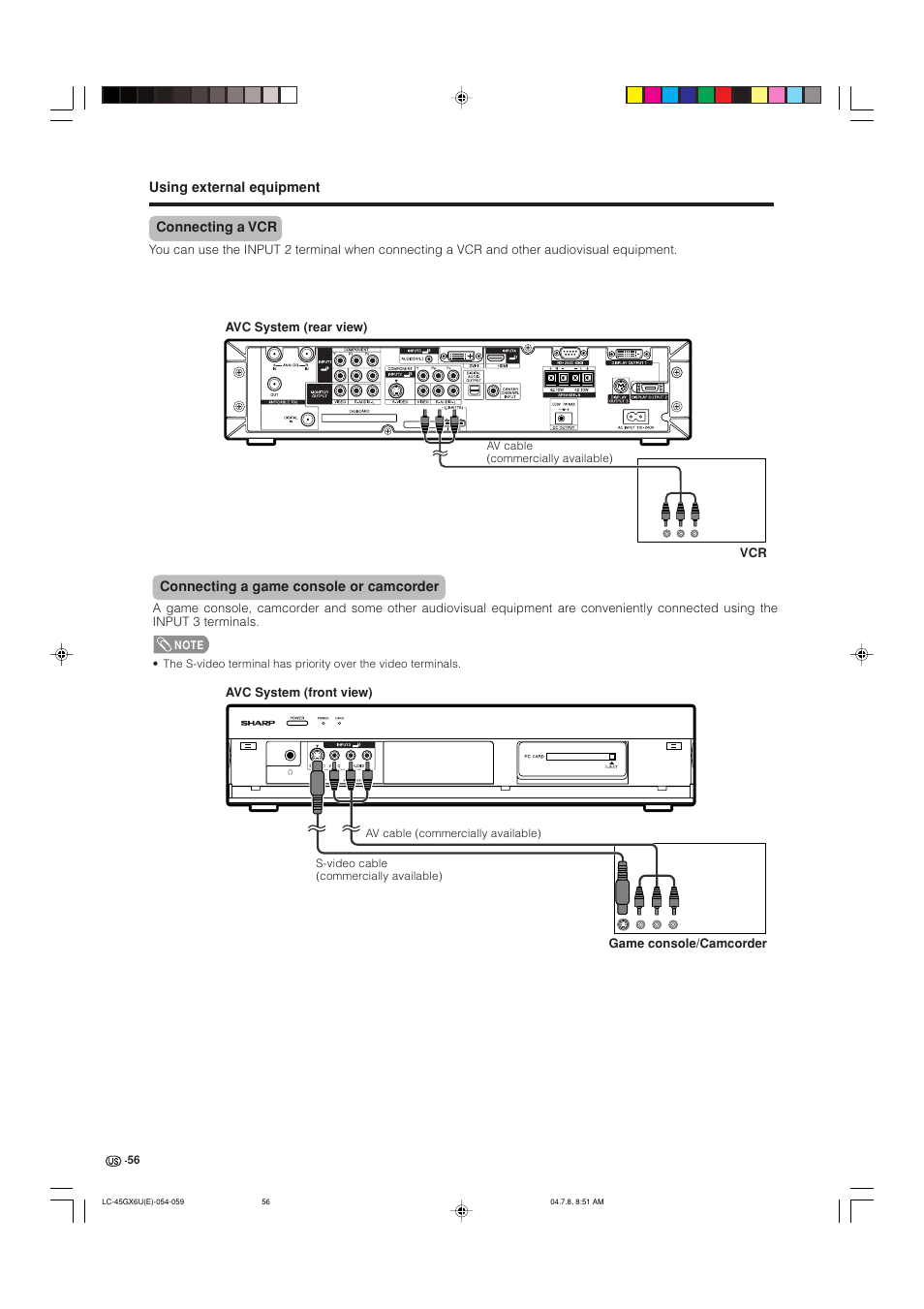 AVC Technology LC-45GX6U User Manual | Page 57 / 106