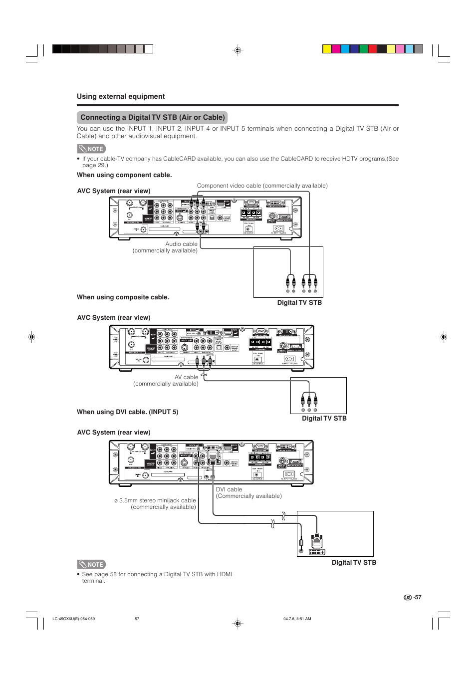 AVC Technology LC-45GX6U User Manual | Page 58 / 106