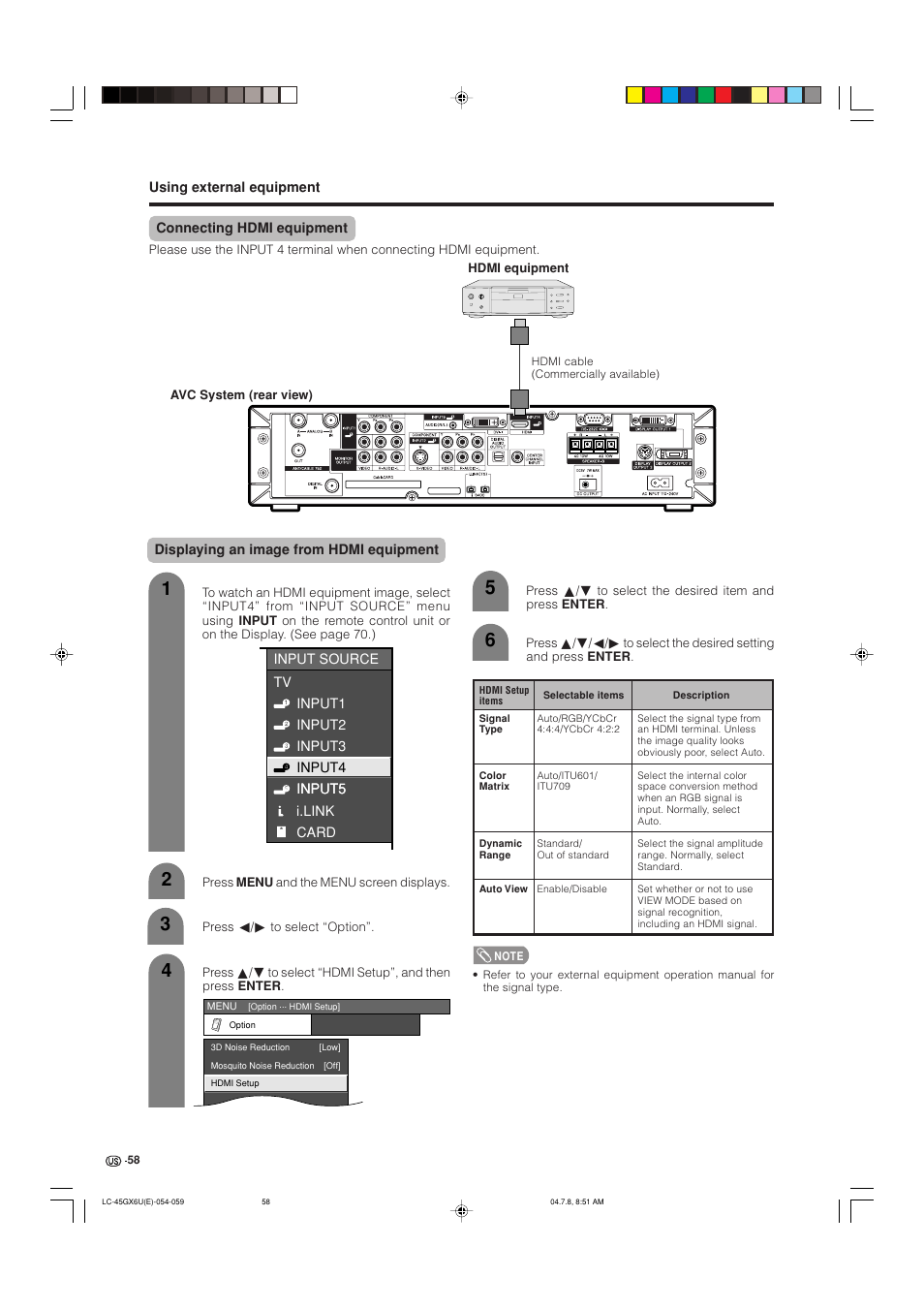 AVC Technology LC-45GX6U User Manual | Page 59 / 106