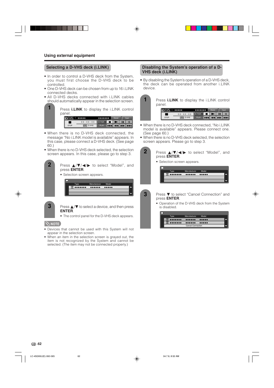 AVC Technology LC-45GX6U User Manual | Page 63 / 106