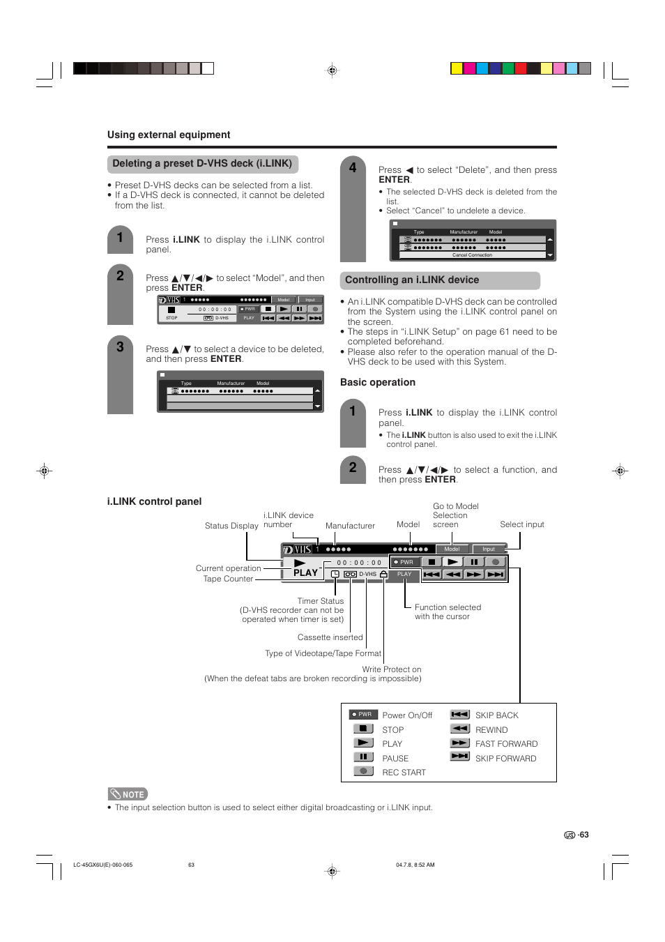 AVC Technology LC-45GX6U User Manual | Page 64 / 106