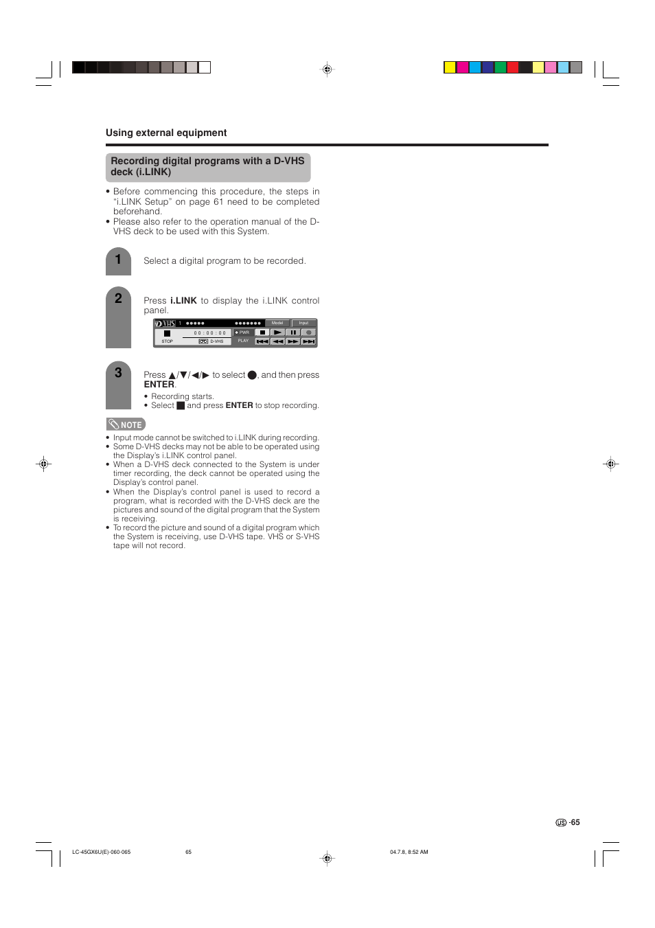 AVC Technology LC-45GX6U User Manual | Page 66 / 106