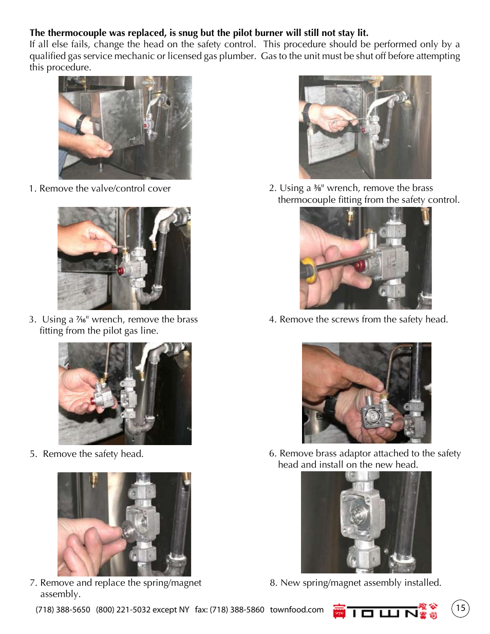 Town Mongolian Barbecue Ranges User Manual | Page 15 / 16