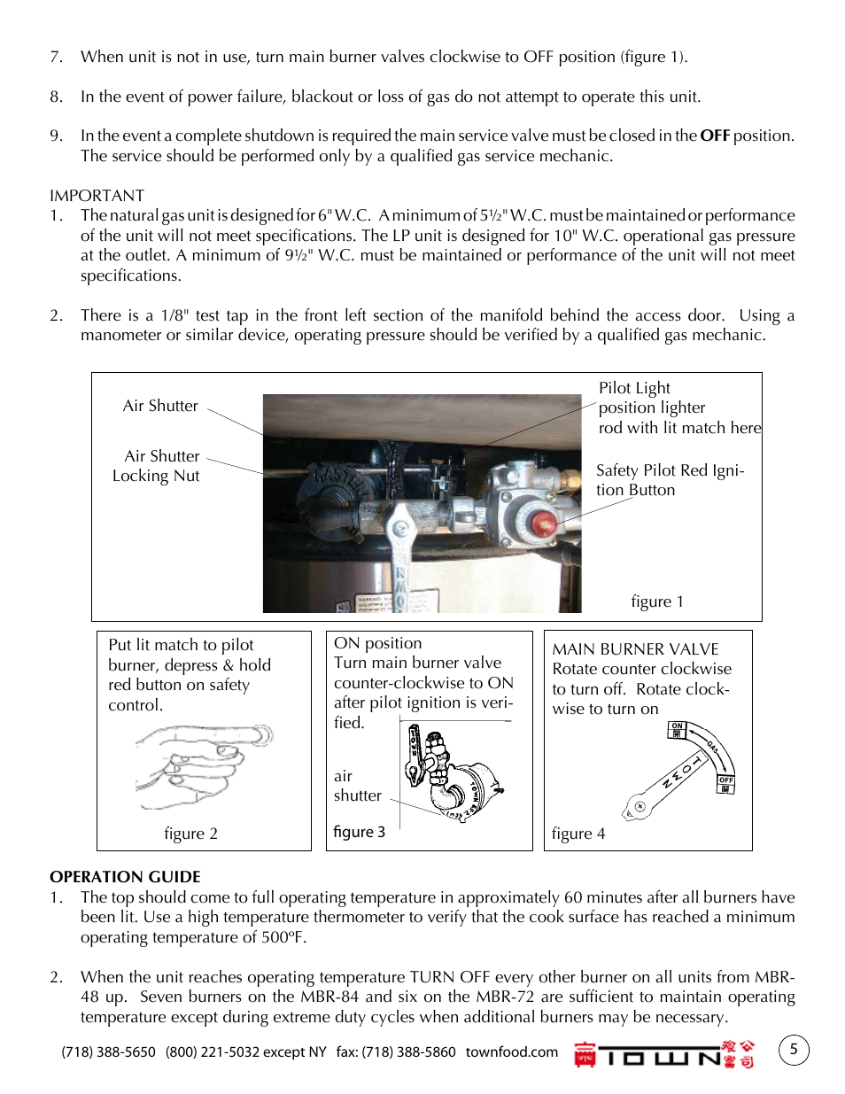 Town Mongolian Barbecue Ranges User Manual | Page 5 / 16