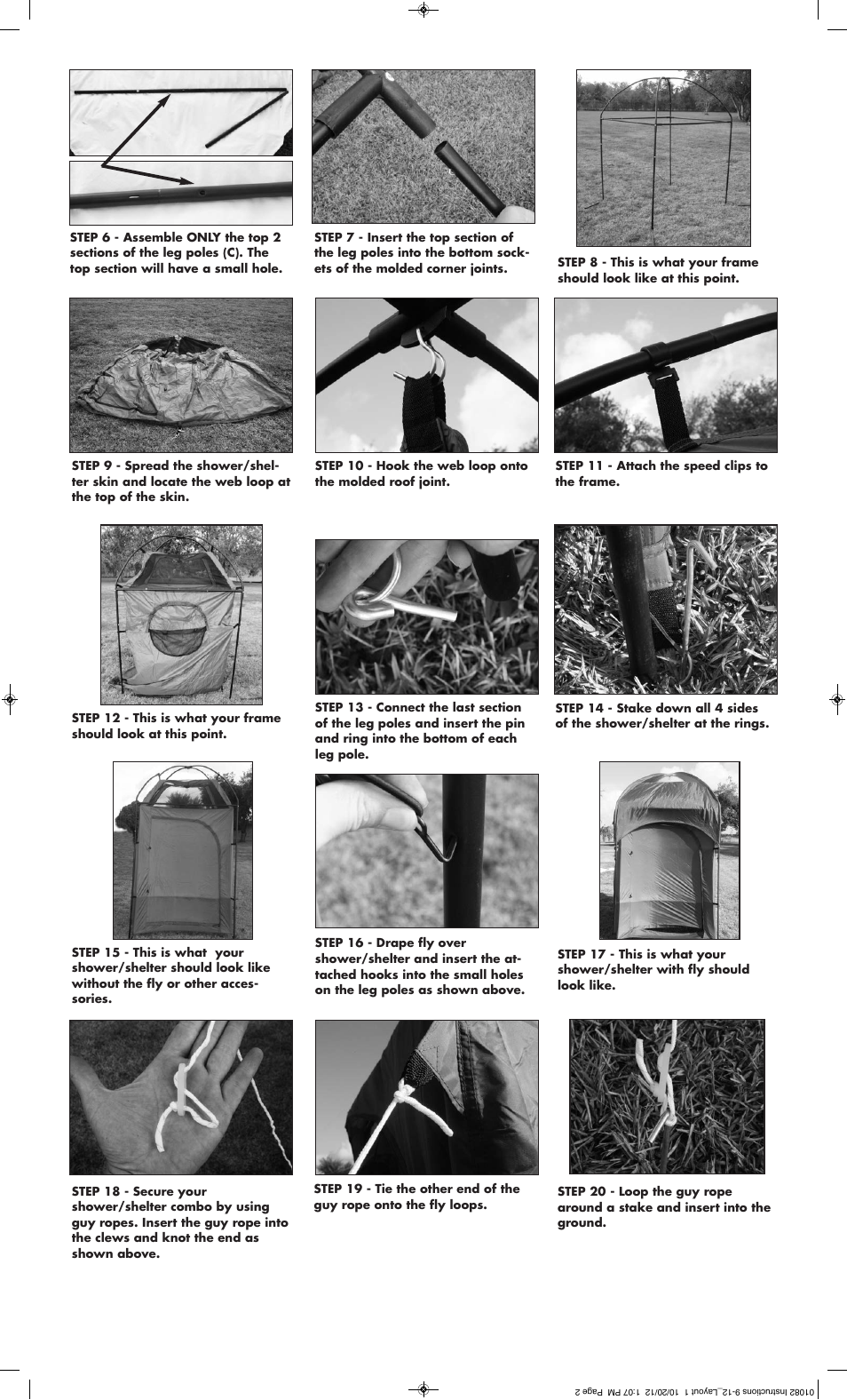 Texsport 01082 Deluxe Shelter User Manual | Page 2 / 6