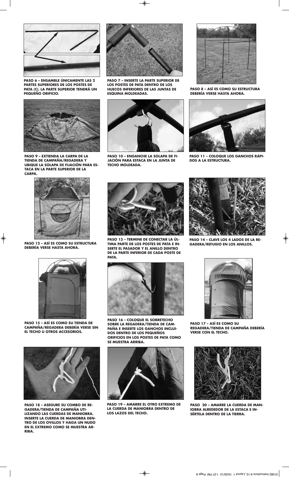 Texsport 01082 Deluxe Shelter User Manual | Page 5 / 6
