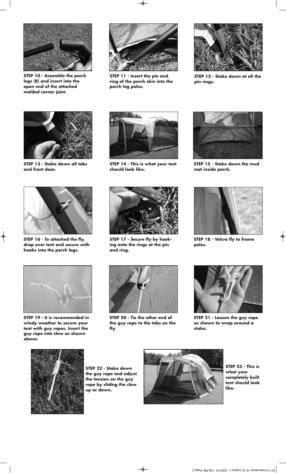 Texsport 01114 Mountain Breeze Screen Porch User Manual | Page 2 / 3