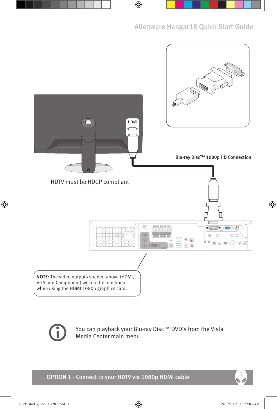 Alienware Hangar18 User Manual | 4 pages