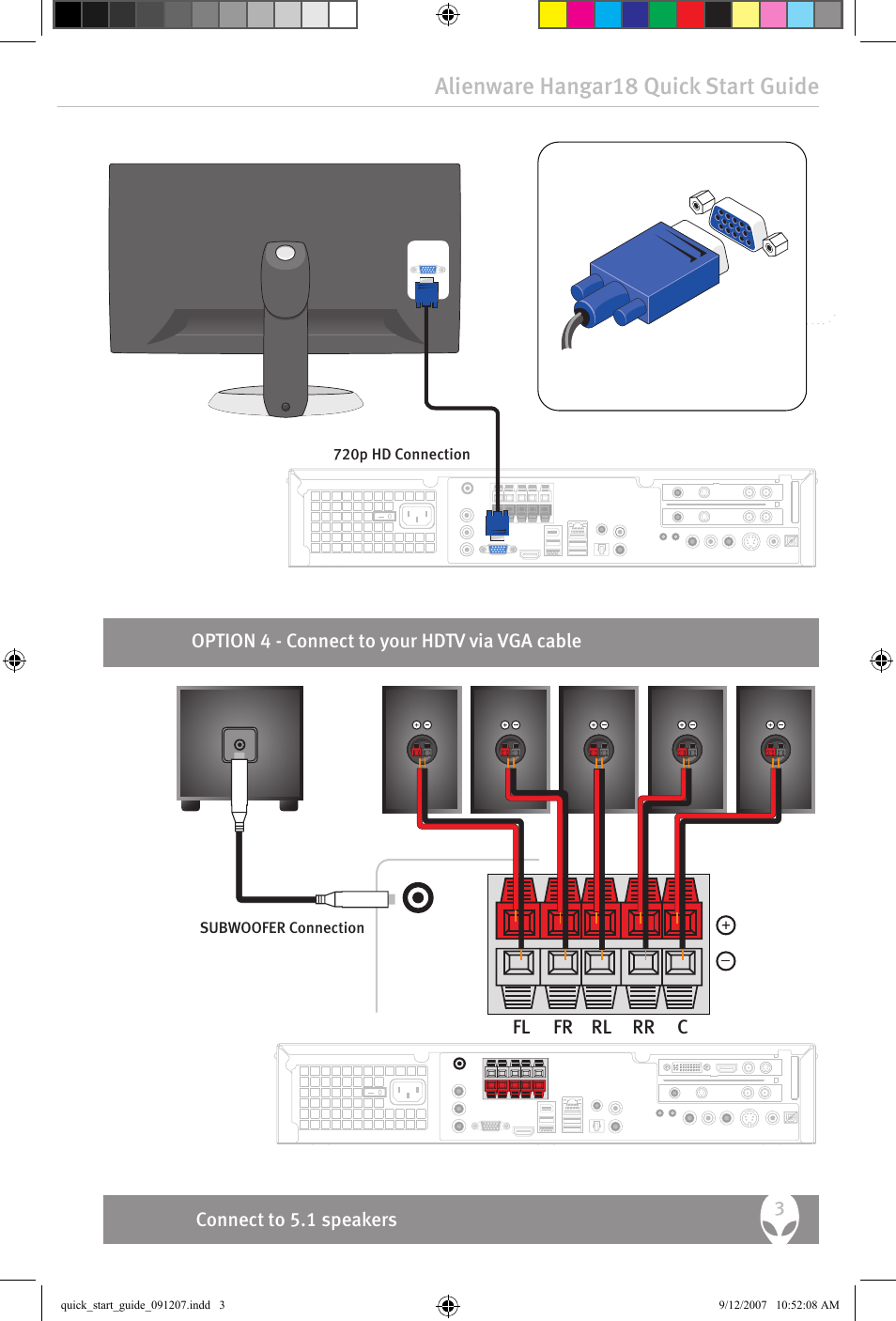 Alienware hangar18 quick start guide | Alienware Hangar18 User Manual | Page 3 / 4