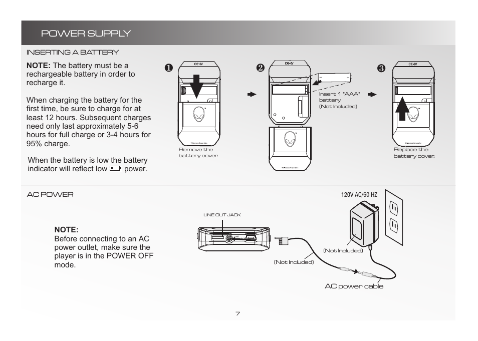 Power supply | Alienware D9090 User Manual | Page 7 / 21