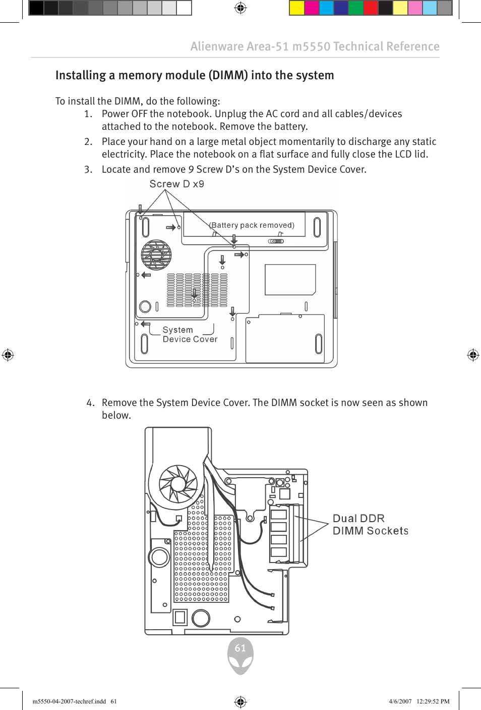 Alienware Area-51 m5550 User Manual | Page 61 / 92