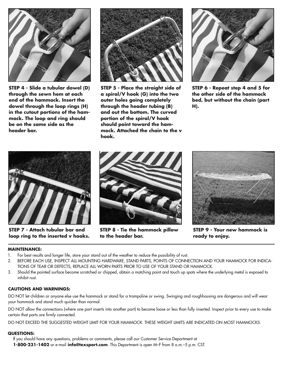 Texsport 14280 Seadrif Hammock Combo User Manual | Page 2 / 2