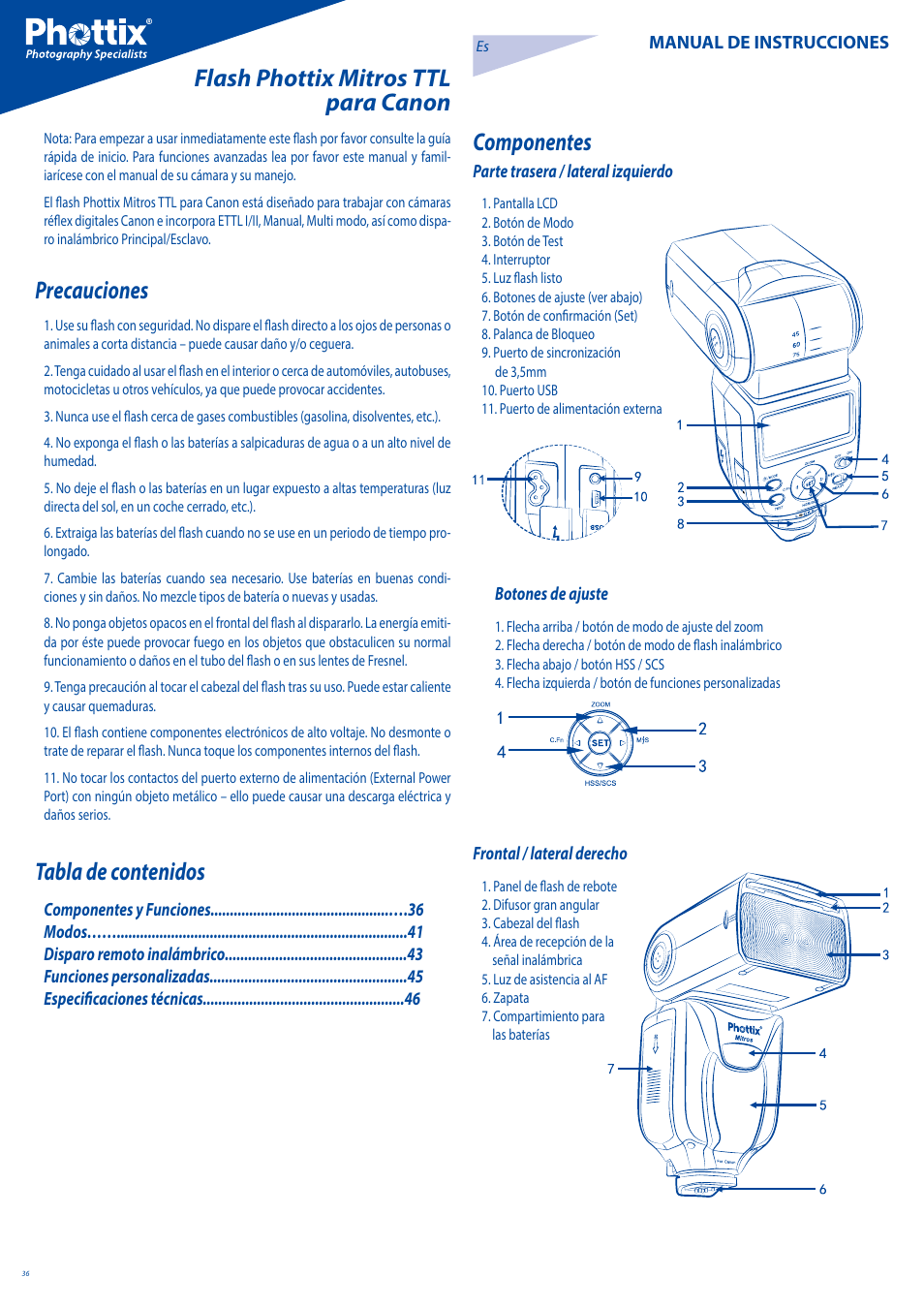 Phottix Mitros for Canon User Manual | Page 36 / 102
