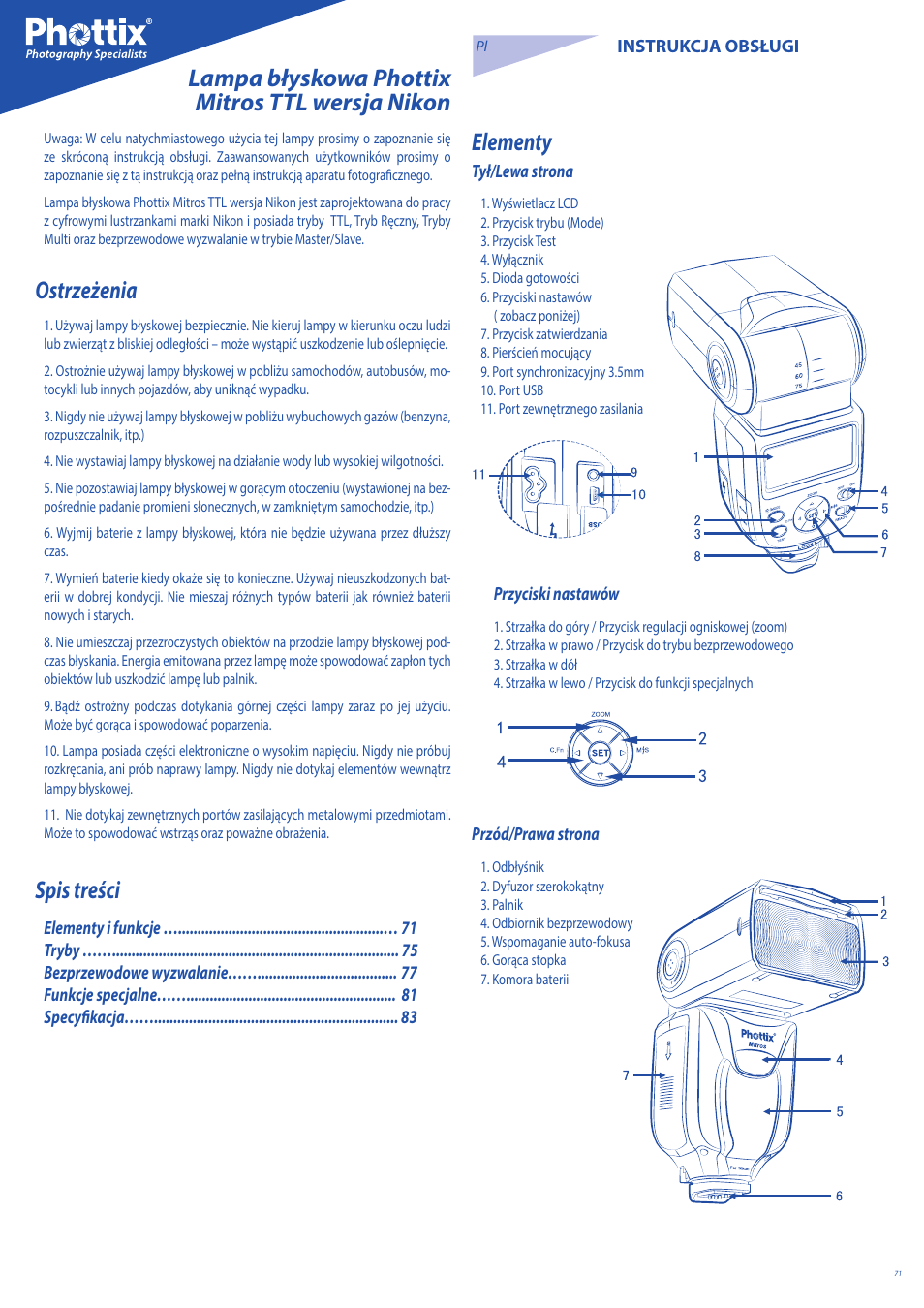 Phottix Mitros for Nikon User Manual | Page 71 / 122