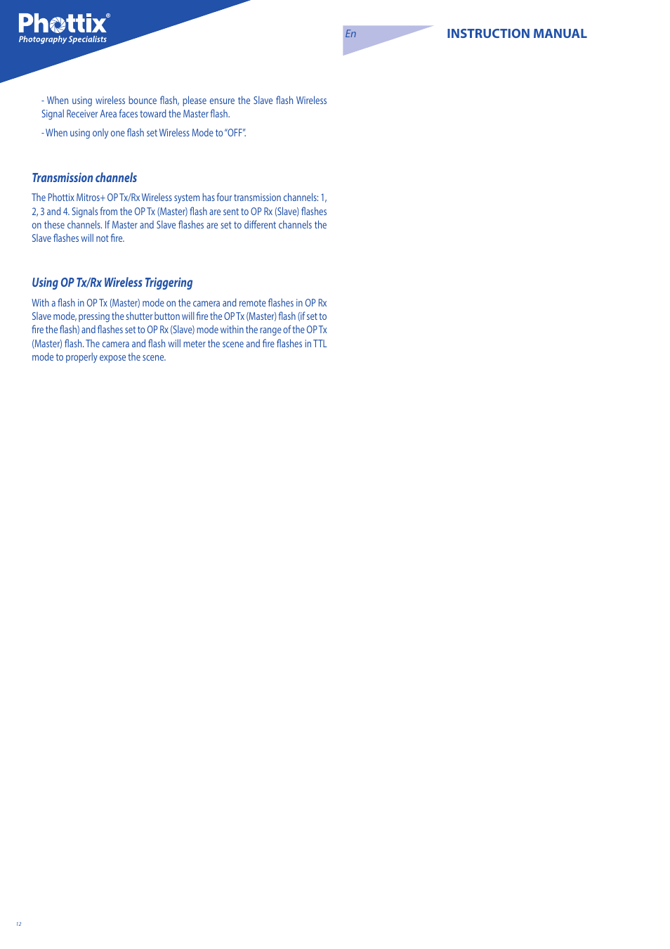 Phottix Mitros for Nikon User Manual | Page 12 / 134