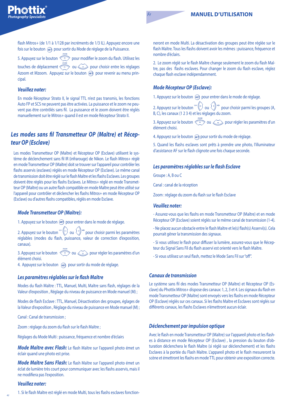 Phottix Mitros for Nikon User Manual | Page 42 / 134